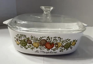Vintage Corning Ware Spice of Life La Marjolaine Auflaufform mit Deckel 2 Quart A2B - Bild 1 von 10