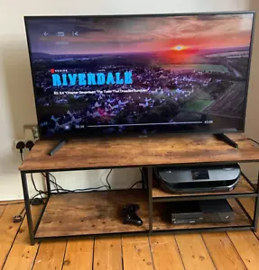Industrial Style TV Cabinet Media Storage Unit Stand Vintage Retro Console Table - Picture 1 of 4