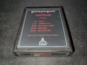 Combat Text Label CX2601 ATARI 2600 NRMT condition game cartridge - Picture 1 of 3