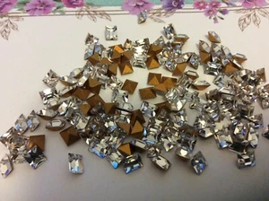 Swarovski #109 /4500 Baguette Rhinestone Crystal 6x5mm Pack of 8 REPAIR Craft - Picture 1 of 7