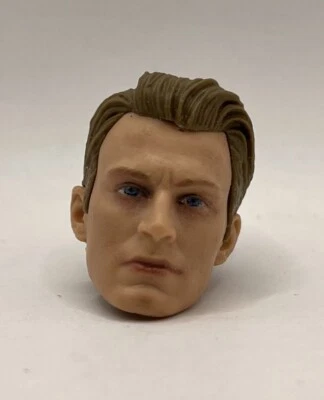 Marvel Legends Capitán América Steve Rogers Cabeza Escala 6" Auténtico MCU Foto 1 de 4