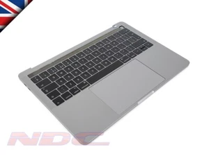 MacBook Pro 13 Touch Bar A1706 Grey Palmrest+T/pad+Battery+UK ENGLISH Keyboard - Picture 1 of 3