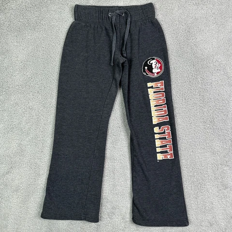 Florida State Seminoles Womens Sweatpants Small Gray Wide Leg Stadium Athletics Cover