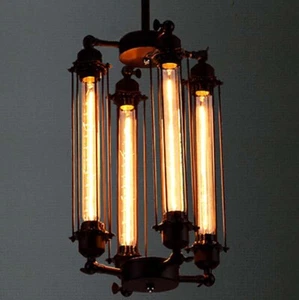Industrial Ceiling Light Steampunk Pendant Lamp Hanging Chandelier for Dinning - Picture 1 of 10
