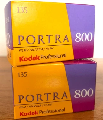 KODAK PORTRA 2-Pack 800 ISO 35mm Color Negative Film NEW FRESH  36 exp per roll - Image 1 of 4