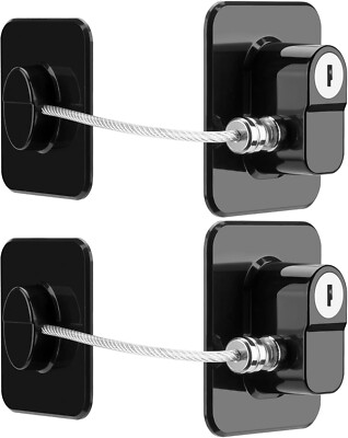 2 Pack Fridge Lock Freezer Lock Child Safety ...
