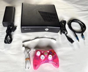 Microsoft Xbox 360 s Slim Negro Sistema de Consola de Videojuegos 360 s Paquete - Imagen 1 de 9