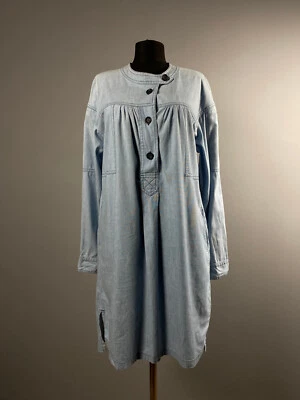 Isabel Marant Etolie Mujer Azul Claro Denim Algodón Vestido Ajustado Túnica Talla 40 M Foto 1 de 4