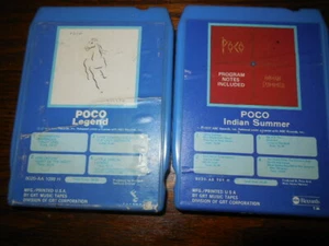 Lot of 2  Rare Poco  8 Track Tapes  Indian Summer , Legend  Donald Fagen Tested! - Bild 1 von 7