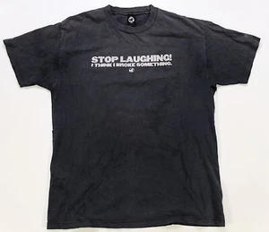 Rare VTG DVS Stop Laughing I Think I Broke Something T Shirt 90s 2000s Humor L - Picture 1 of 12