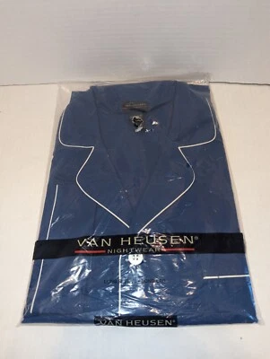 Pantalones largos de manga larga vintage Van Heusen para hombre talla L azul Foto 1 de 4