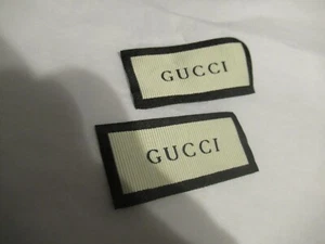 GUCCI  2 Clothing Designer Tag LABEL Replacement Sewing Accessories lot 2 - Picture 1 of 2