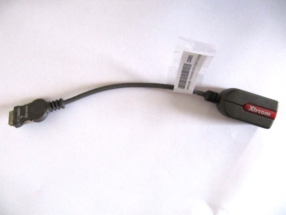 Xircom PCMCIA 10/100 Ethernet Adaptor LAN Dongle Adapter Xircom 170-0458-003A - Image 1 of 4