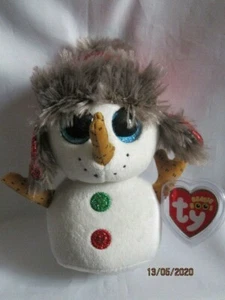TY BEANIE BOOS - BUTTONS - THE CHRISTMAS SNOWMAN 362196 - MINT CONDITION - Picture 1 of 1