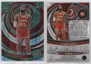 2022-23 Panini Spectra Rookies Asia Green Prizm Tyrese Martin #198 Rookie RC
