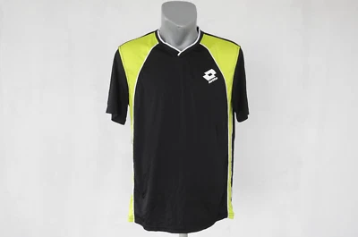 Camiseta deportiva Lotto para hombre ropa deportiva negra verde neón talla M Foto 1 de 4