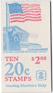 Scott #BK140 20¢ Flag over Supreme Court Booklet of 10 Stamps - MNH - Picture 1 of 2