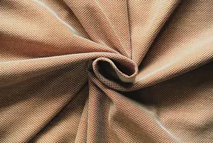 TERRACOTTA & WHITE PIQUET JERSEY LUXURY  COTTON MADE IN ITALY FOR HUGO BOSS C43 - Picture 1 of 16