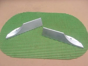 1966 1967 Dodge Charger NEW Reproduction Aluminum REAR SPOILER END TIPS Pair - Picture 1 of 3