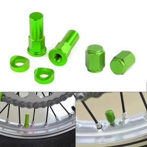 Tyre Tire Valve Cap For Kawasaki Ninja 250R KX65 KX125 KX250 KX450F Ninja 300 - Picture 1 of 5