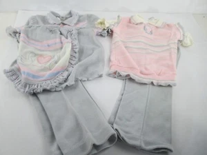 Lot of 2 Vintage BullFrog Knits 1980s 2-piece Shirt Pants Outfit 2T 3T USA Made - Picture 1 of 13