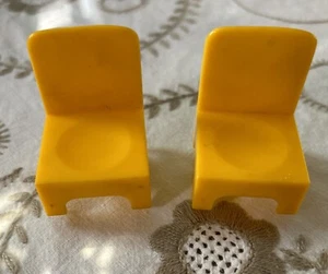 Vtg. 1972 Hasbro Weebles #595 Yellow Chair Furniture Lot Romper Room Car Camper - Picture 1 of 3