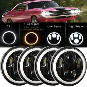 4 PIEZAS 5 3/4" 5.75 LED Faros HI/LO DRL para Oldsmobile 442 98 F85 Cutlass - Imagen 1 de 12