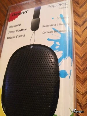 Isound Pop Drop Licorice Big Sound 3 Hour Playtime Volume Control Bluetooth Spea - Image 1 of 4