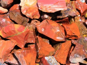 100% Natural Red Jasper Rough Stone LB or OZ (Crystal Wholesale Bulk Lots) - Picture 1 of 2