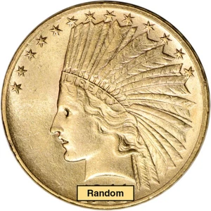US Gold $10 Indian Head Eagle - BU - Random Date - Picture 1 of 2
