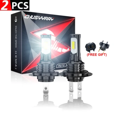 Faro LED H7 bombillas blancas 6000 k para motocicleta Kawasaki Ninja 250r 2008-2012 Foto 1 de 4