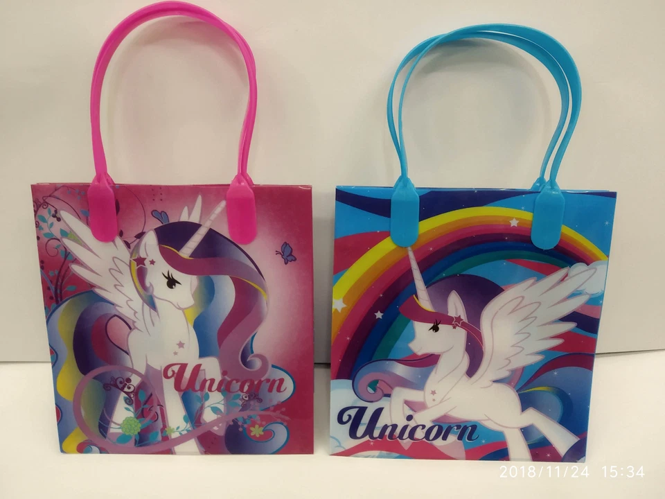 Niños Mágico Unicornio Fiesta Favor Regalos Botín Bolsas de Caramelos 2 Diseños Debe L@@K Foto 1 de 1