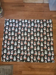 Weihnachten Schneemann Schoß/Baby Decke 40 x 35 - Bild 1 von 2