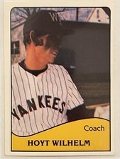1979 TCMA West Haven Yankees Hoyt Wilhelm #27 Baseball HOF Hall Of Fame