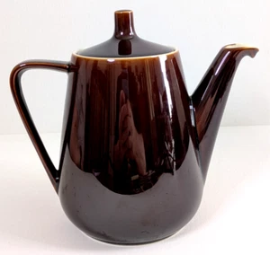 Cafetera Villeroy & Bosh marrón Mid-Century moderna - Imagen 1 de 12