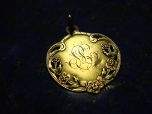 Vintage Medaille Gelbgold Rose Gold 18k 750 Adlerkopf 1,72g Monogramm GC 1912 - Bild 1 von 7
