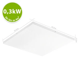 Odenwalddecke Rasterdecke Deckenheizung Heizpaneel Elektroheizung 300W 3er Set - Bild 1 von 10