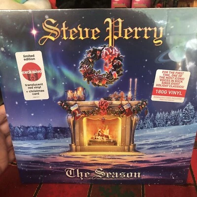 The Season: Translucent Red Steve Perry Red LP Vinyl W/ Christmas Card NEW Foto 1 de 4