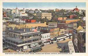 Panorama Downtown Montgomery Alabama 1920s postcard - Picture 1 of 2