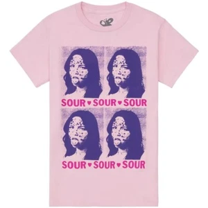 Olivia Rodrigo Sizes S-2XL Women's Hot Topic T-Shirt Sour Pink Tee Authentic - Picture 1 of 7