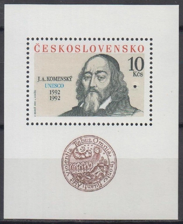 Espécime, Tchecoslováquia Sc2852 Educador Jan Amos Komensky (Comenius) - Imagem 1 de 1