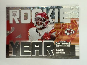 2024 Panini Contenders Rookie Of The Year Hobby Sparkle Xavier Worthy #6 - Picture 1 of 2
