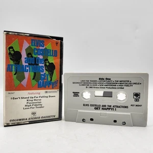 Elvis Costello And The Attractions Get Happy!! Cassette 1980 Columbia PCT36347 - Picture 1 of 9