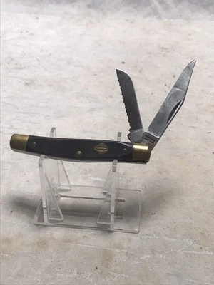 Schrade Cope USA Folding Copenhagen Serrated 2 Blade Pocketknife - Image 1 of 4