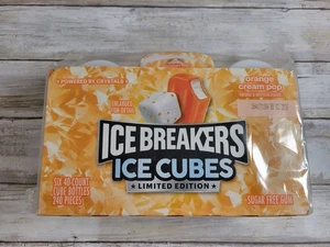 Eisbrecher Eiswürfel Orange Sahne Pop zuckerfrei Kaugummi 6 Packungen à 40 Ablaufdatum 2/26 - Bild 1 von 8