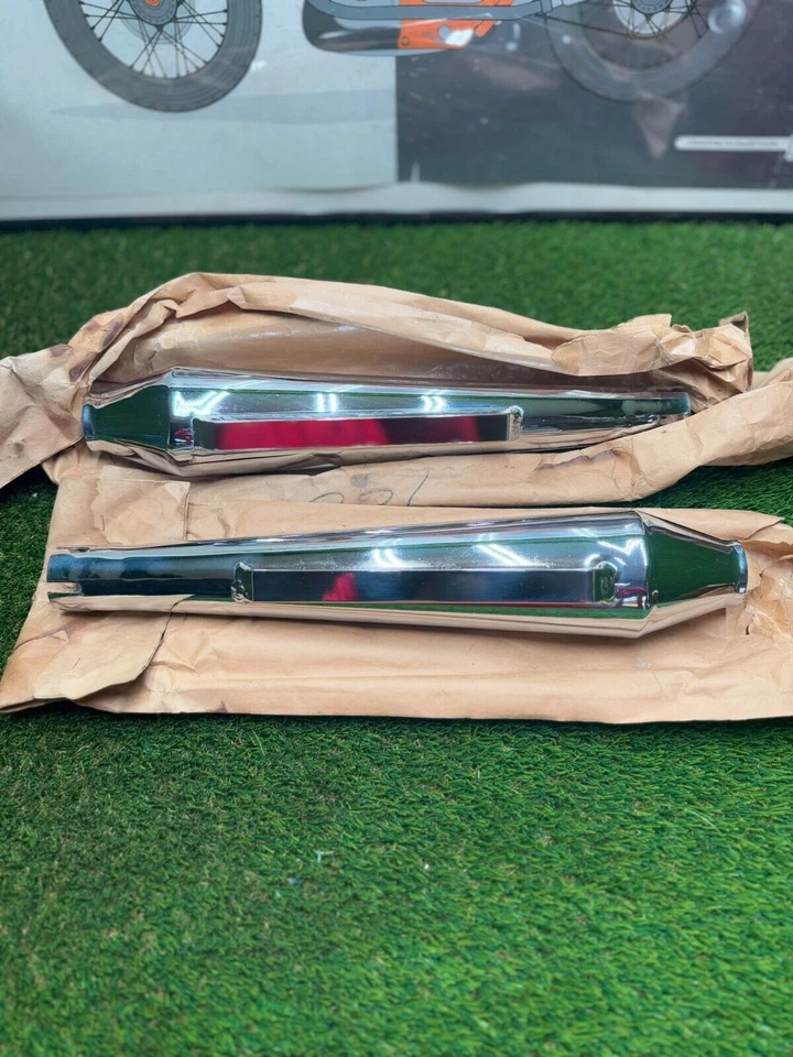 Silenciadores Harley-Davidson Sportster cromados OEM 86-90 XL 883 1200 Foto 1 de 1