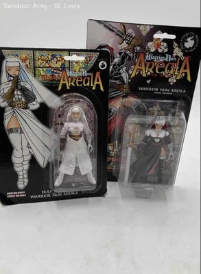 Lote de 2 figuras de acción blancas monja guerrera área multicolor Antarctic Press Foto 1 de 4