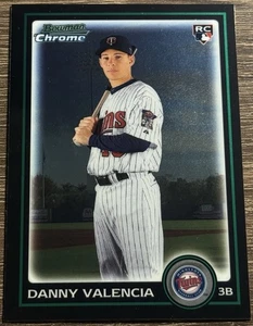 2010 Bowman Chrome Draft Danny Valencia Rookie #BDP38 Minnesota Twins - Bild 1 von 2