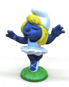 Figurine PVC SMURFETTE ballerine vintage 1978 SMURFS Schleich PEYO ENVOI RAPIDE ! - Photo 1/8