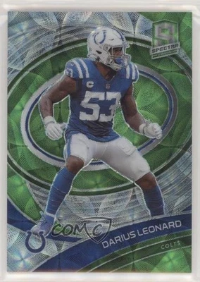 2021 Panini Spectra Neon Green Prizm /35 Shaquille Leonard Darius Leonard #38 - Image 1 of 2